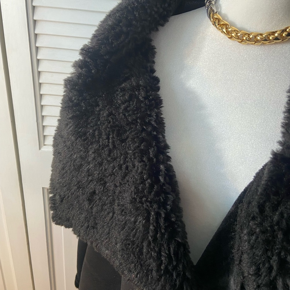 C&C California Black Faux Shearling Teddy Jacket - Picture 5 of 9